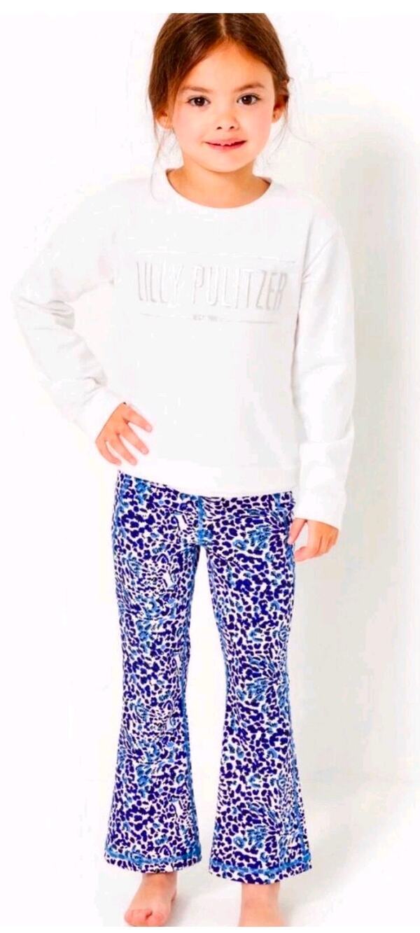 Lilly Pulitzer Luxletic UPF Girls Carpe Vita flare legging SZ Medium Athleisure